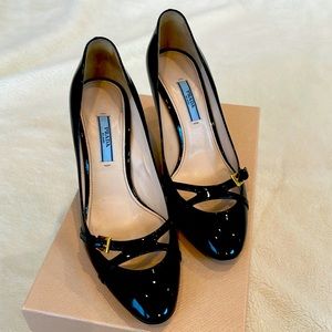 Prada Calzature Donna Black Heels 37